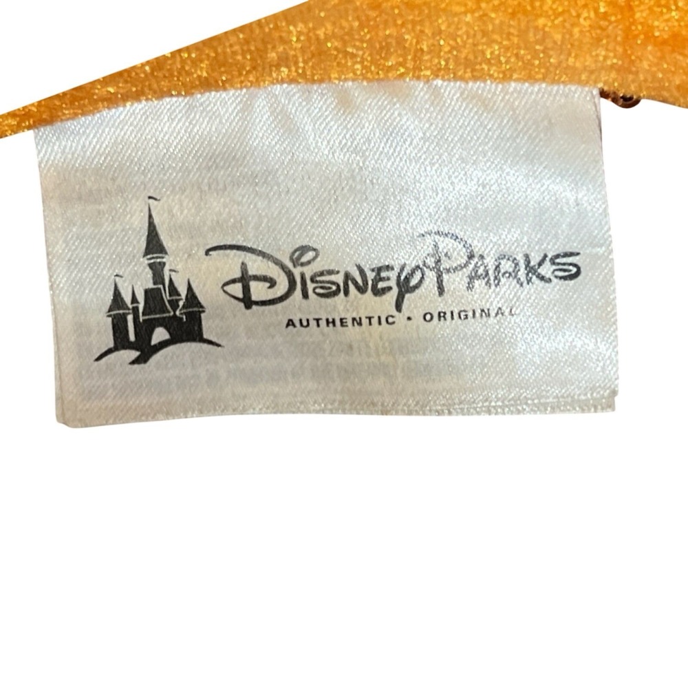 Disney Parks Halloween Ears Headband Orange Sequin Black Bow Minnie Mouse - Picture 3 of 5
